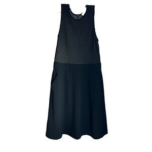 Ann Taylor Loft Sleeveless Black and Grey Dress. Size 8.
